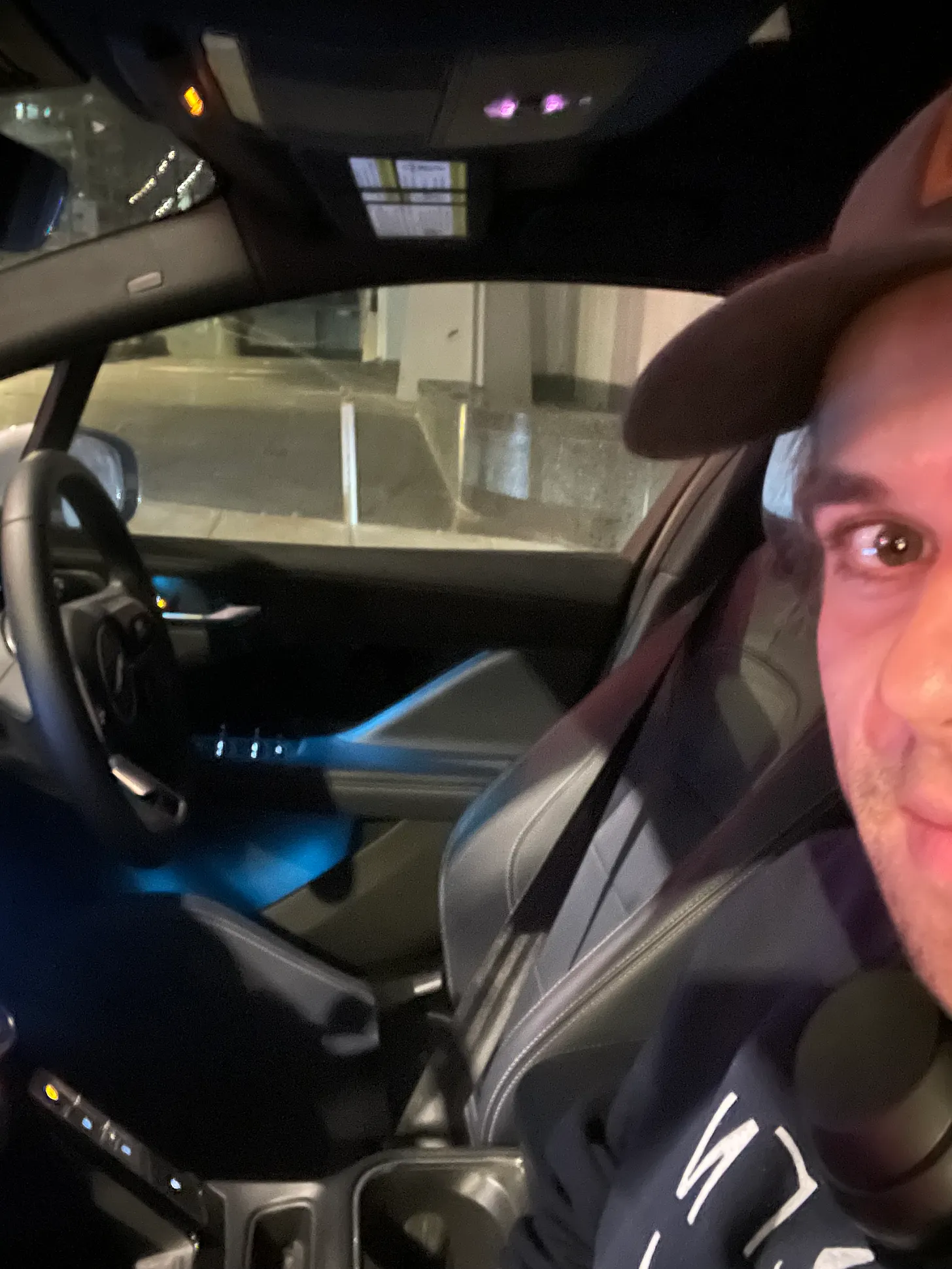 Jonny in a Waymo in San Francisco